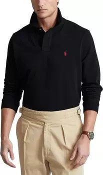 Рубашка-поло Classic Fit Long-Sleeve Polo Polo Ralph Lauren, синий