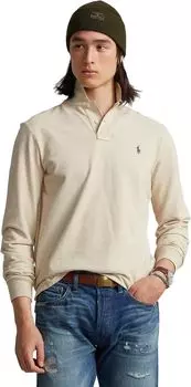 Рубашка-поло Classic Fit Mesh Long-Sleeve Polo Shirt Polo Ralph Lauren, цвет Expedition Dune Heather/C8888