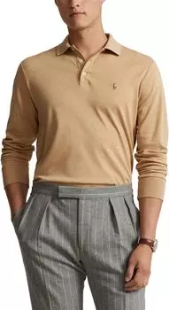 Рубашка-поло Classic Fit Soft Cotton Polo Polo Ralph Lauren, цвет Classic Camel Heather