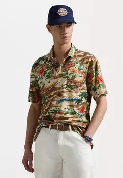 Рубашка поло CLASSIC FIT TROPICAL LINEN-COTTON POLO Polo Ralph Lauren, мультиколор