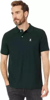 Рубашка-поло Classic Pique Polo Psycho Bunny, цвет Forest Green