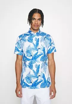 Рубашка-поло CLOUDSPUN ALOHA Puma Golf, белое свечение/праздничный синий