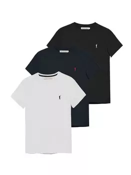 Рубашка Polo Club, черный/белый