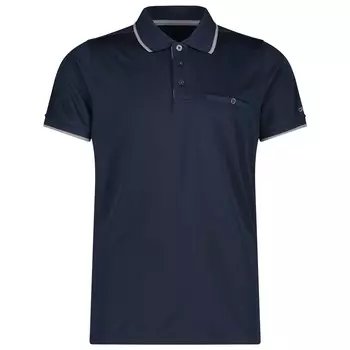 Рубашка поло Cmp Polo Polyester, цвет Black Blue/Cemento