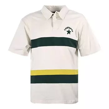 Рубашка поло colorblock logo polo shirt 'white dark green' Converse, белый