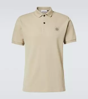 Рубашка-Поло Compass из хлопка Stone Island, бежевый