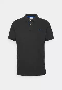 Рубашка-поло Contrast Rugger GANT, черная