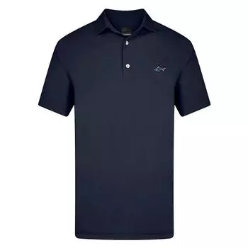 Рубашка-поло Core с узором «Акула» Greg Norman, темно-синий