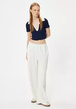 Рубашка поло CROP Koton, темно-синий