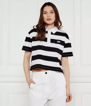 Рубашка поло Cropped fit Dkny, белый
