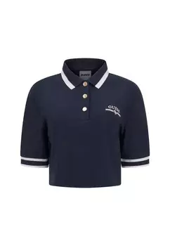Рубашка поло CROPPED Guess, синий