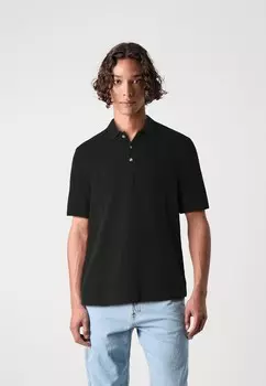 Рубашка поло CROPPED STITCHY SWOLO Abercrombie & Fitch, черный