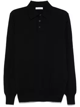 Рубашка-поло Cruciani из тонкого трикотажа, черный