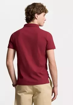 Рубашка поло CUSTOM SLIM FIT MESH POLO SHIRT Ralph Lauren, темно-красный