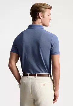Рубашка поло CUSTOM SLIM FIT MESH POLO SHIRT Ralph Lauren, синий