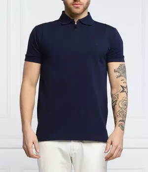 Рубашка поло Custom slim fit Polo Ralph Lauren, синий