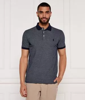 Рубашка поло Custom slim fit Polo Ralph Lauren, синий