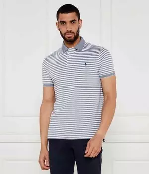 Рубашка поло Custom slim fit Polo Ralph Lauren, синий