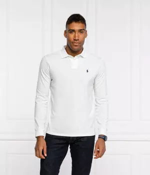 Рубашка поло Custom slim fit Polo Ralph Lauren, белый