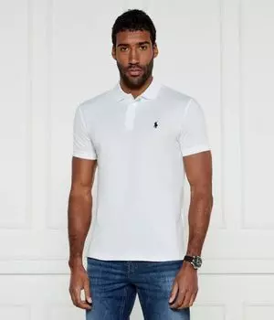 Рубашка поло Custom slim fit Polo Ralph Lauren, белый