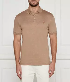 Рубашка поло Custom slim fit Polo Ralph Lauren, желтый