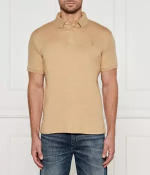Рубашка поло Custom slim fit Polo Ralph Lauren, желтый