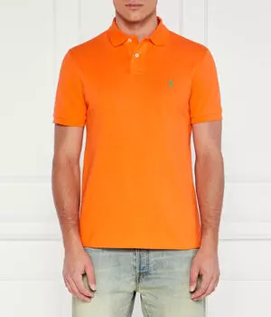 Рубашка поло Custom slim fit Polo Ralph Lauren, оранжевый