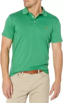 Рубашка-поло Custom Slim Fit Soft Cotton Polo Polo Ralph Lauren, цвет Lifeboat Green
