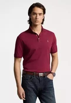 Рубашка поло CUSTOM SLIM FIT SOFT COTTON POLO SHIRT Ralph Lauren, темно-красный