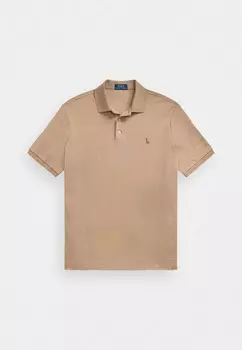 Рубашка поло CUSTOM SLIM FIT SOFT COTTON POLO SHIRT Ralph Lauren, коричневый