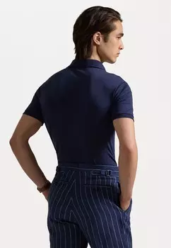 Рубашка поло CUSTOM SLIM FIT SOFT COTTON POLO SHIRT Ralph Lauren, темно-синий