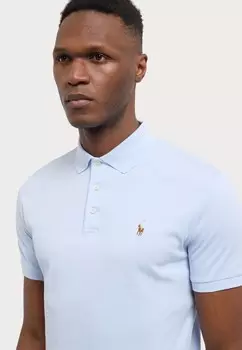 Рубашка поло CUSTOM SLIM FIT SOFT COTTON POLO SHIRT Ralph Lauren, синий
