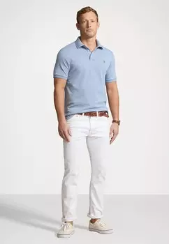 Рубашка поло CUSTOM SLIM FIT SOFT COTTON POLO SHIRT Ralph Lauren, синий