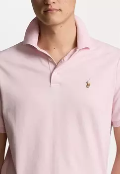 Рубашка поло CUSTOM SLIM FIT SOFT COTTON POLO SHIRT Ralph Lauren, светло-розовый