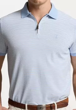 Рубашка поло CUSTOM SLIM FIT STRETCH MESH POLO SHIRT Ralph Lauren, светло-голубой