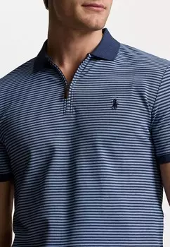 Рубашка поло CUSTOM SLIM FIT STRETCH MESH POLO SHIRT Ralph Lauren, темно-синий