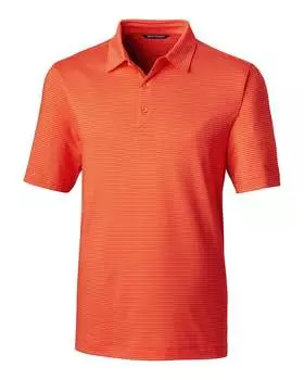 Рубашка поло Cutter & Buck Forge Pencil Stripe Stretch для мужчин больших и высоких размеров, цвет college orange