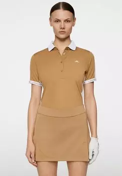 Рубашка поло DEMI J.LINDEBERG Sports, коричневый