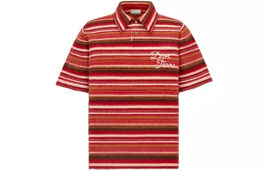 Рубашка поло Denim Tears X Tears Мужская красная Dior, красный