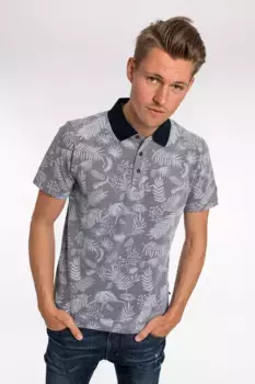 Рубашка-поло DEPROC Active "HEDLEY MEN", также доступна в больших размерах, цвет морской волны