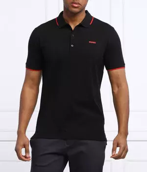 Рубашка поло dinoso222 Slim fit Hugo, черный