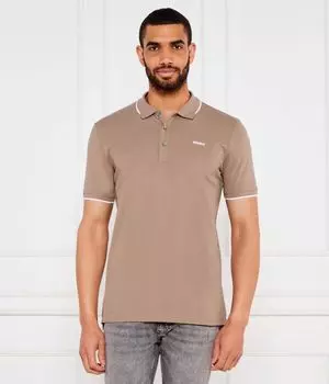 Рубашка поло dinoso222 Slim fit Hugo, желтый