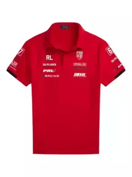 Рубашка-поло для автоспорта POLO RALPH LAUREN, красный