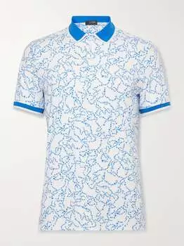 Рубашка-поло для гольфа Star Dust Slim-Fit с принтом из технического джерси G/FORE, синий