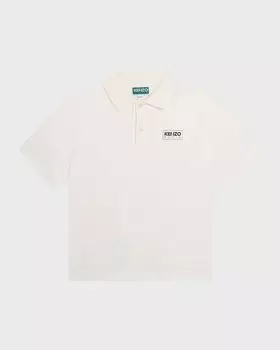 Рубашка-поло для мальчика с логотипом Kenzo, цвет White