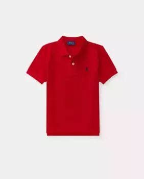 Рубашка поло для мальчиков из пике и вышитой лошадкой Polo Ralph Lauren, красный