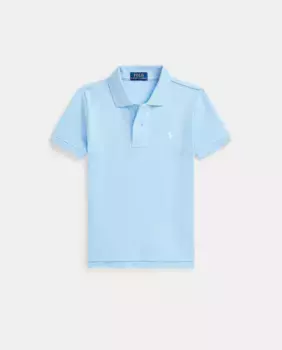 Рубашка поло для мальчиков из пике и вышитой лошадкой Polo Ralph Lauren, голубой