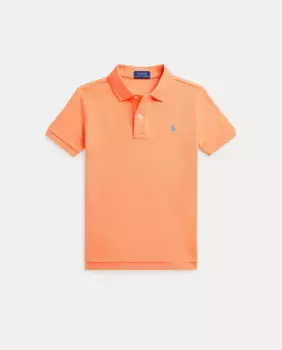 Рубашка поло для мальчиков из пике и вышитой лошадкой Polo Ralph Lauren, оранжевый