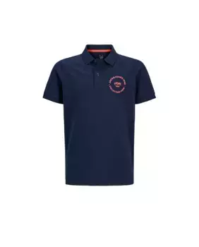 Рубашка-поло для мальчиков с короткими рукавами, прямого кроя Jack & Jones, синий