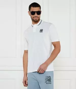 Рубашка поло dodac_rb Relaxed fit Hugo, белый